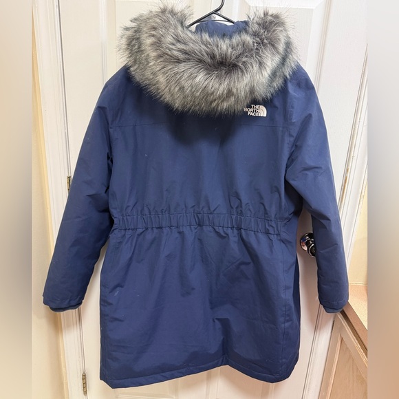 The North Face Women's Arctic Parka Down Coat in Summit Navy, Size 2X - Picture 6 of 7